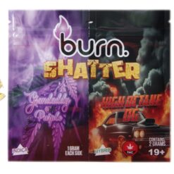 Burn Shatter 2 Grams, 2 Flavours – Grandaddy Purple + High Octane Og (1G + 1G)