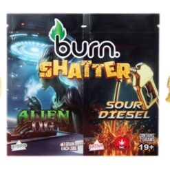 Burn Shatter 2 Grams, 2 Flavours – Alien Og + Sour Diesel (1G + 1G)