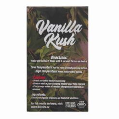 Burn Disposable Vapes –  Vanilla Kush 2g