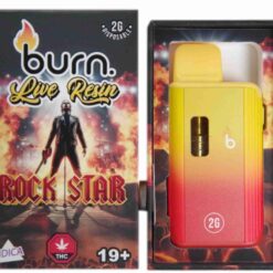 Burn Live Resin Disposable Vapes – Rock Star (2 Gram)
