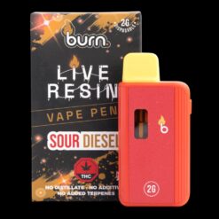 Burn Live Resin Disposable Vapes – Sour Diesel (2 Gram)