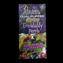 Burn Live Resin Dual Puffer Vapes 4g – Grandaddy Purple x Grape (2+2 Grams )